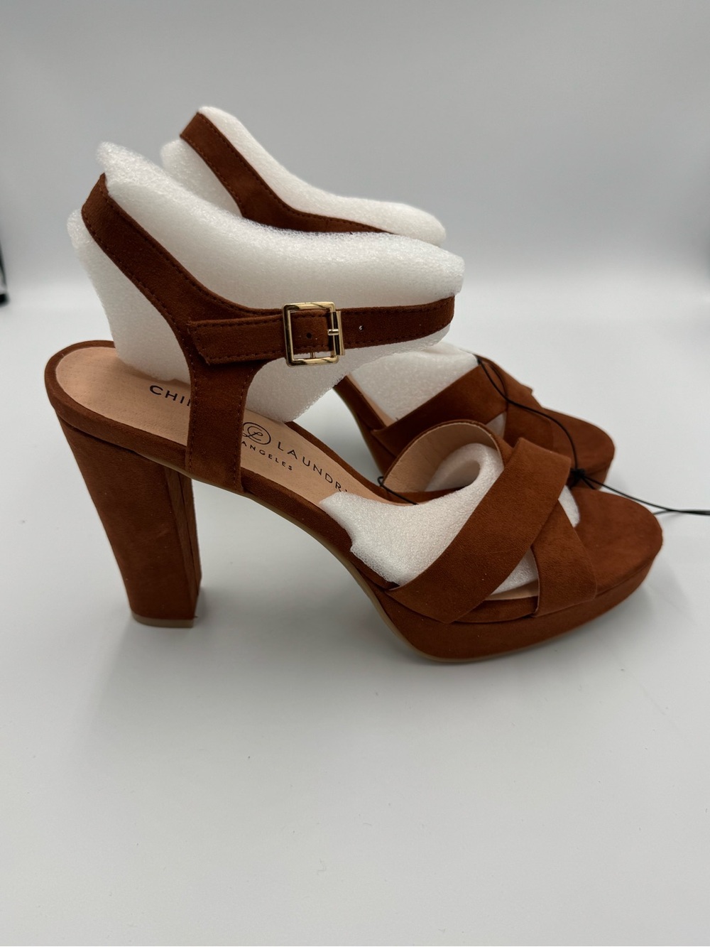 Chinese Laundry Z-Always Brown Platform Block Heel Sandals Women’s Size 9.5 New